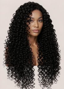 Voluminous Curly Human Hair Wig