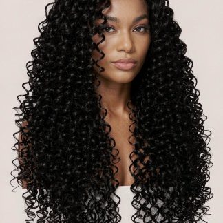 Voluminous Curly Human Hair Wig